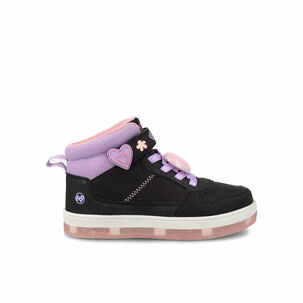 Zapatilla Ni&ntilde;a Bubblegummers Nate Negro - Lila